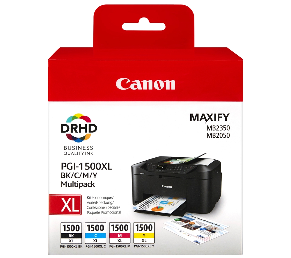Canon Ink PGI-1500XL BK/C/M/Y Multi-Pack + Calculator