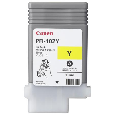 Canon Dye Ink Tank PFI-102 Yellow for iPF500, iPF600, iPF700
