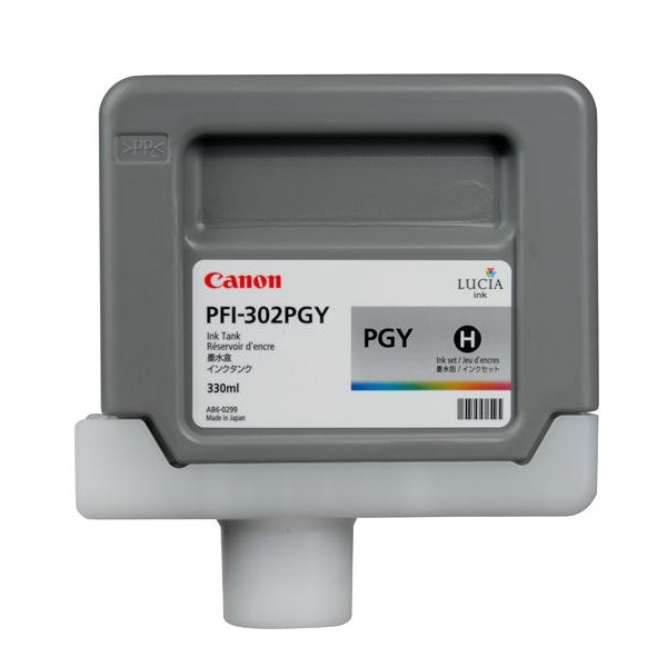 Canon Pigment Ink Tank PFI-302, Photo Grey