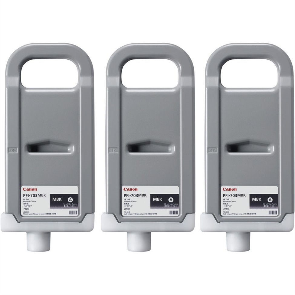 Canon Ink Tank PFI-703, Matte Black (3 pcs)