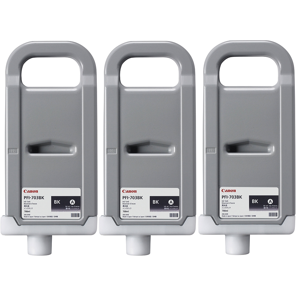 Canon Ink Tank PFI-703, Black (3 pcs)