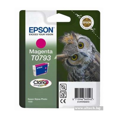 Epson T0793 Magenta Ink Cartridge - Retail Pack (untagged) for Stylus Photo 1400, Epson Stylus Photo P50