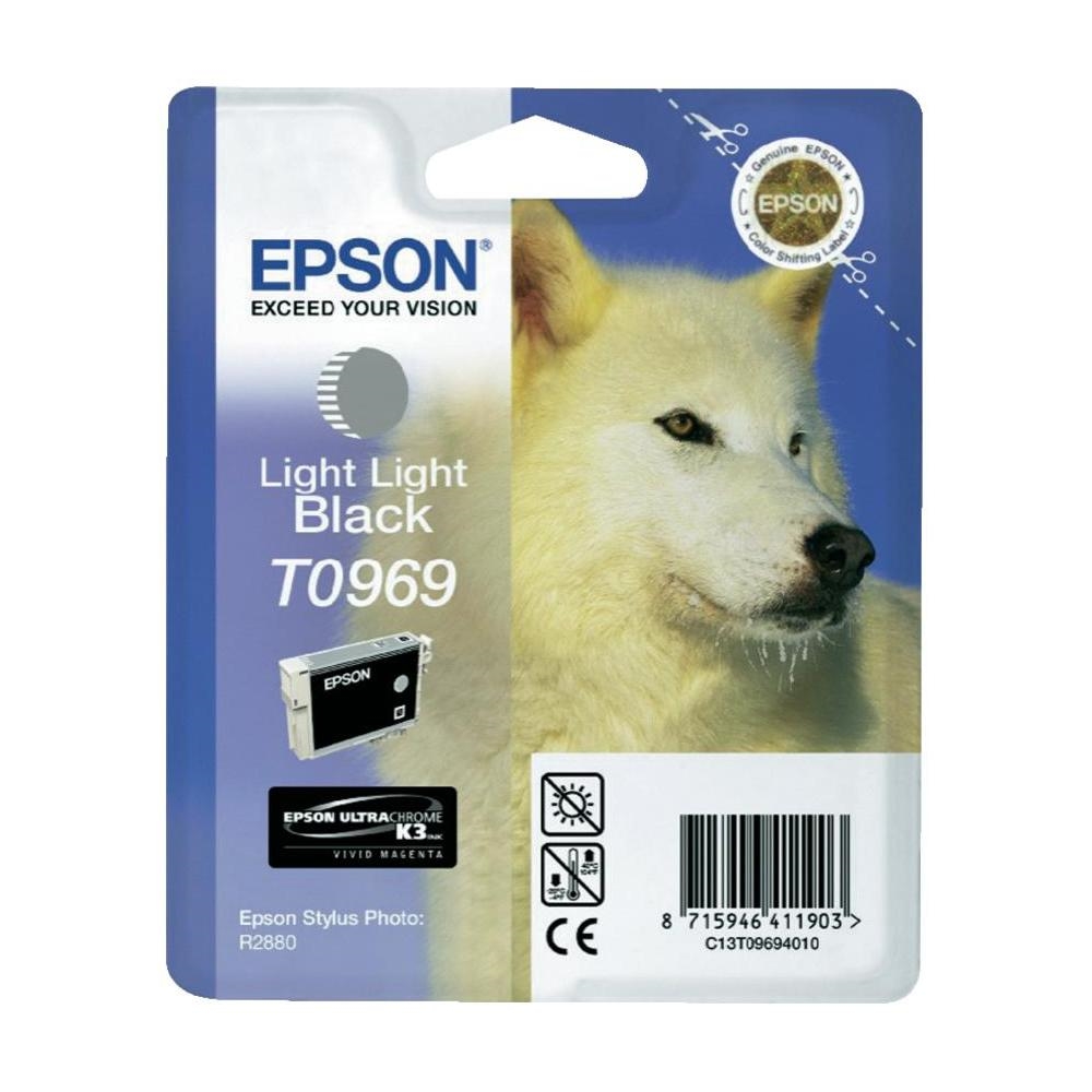 Epson T096 Light Light Black Cartridge - Retail Pack (untagged) for Epson Stylus Photo R2880