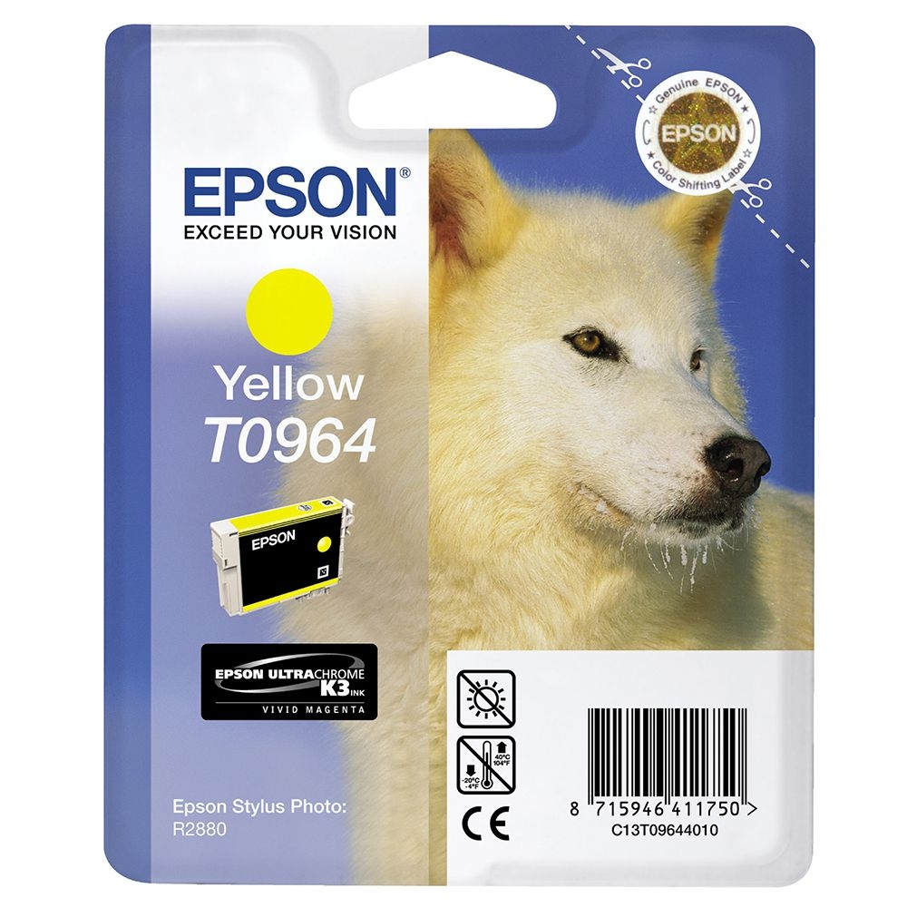 Epson T096 Yellow Cartridge - Retail Pack (untagged) for Epson Stylus Photo R2880