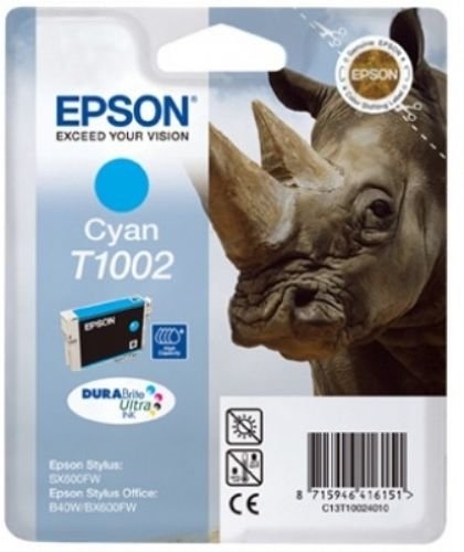 Epson T100 Cyan Ink Cartridge - Retail Pack (untagged) for Epson Stylus Office B40W/BX600FW; Epson Stylus SX600FW