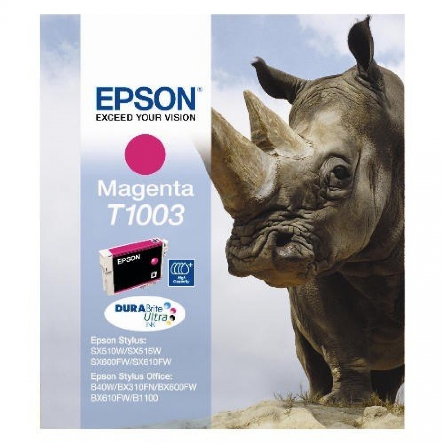 Epson T100 Magenta Ink Cartridge - Retail Pack (untagged) for Epson Stylus Office B40W/BX600FW; Epson Stylus SX600FW