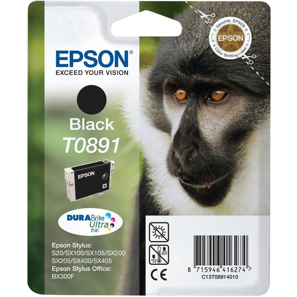 Epson T0891 Black Ink Cartridge - Retail Pack (untagged)