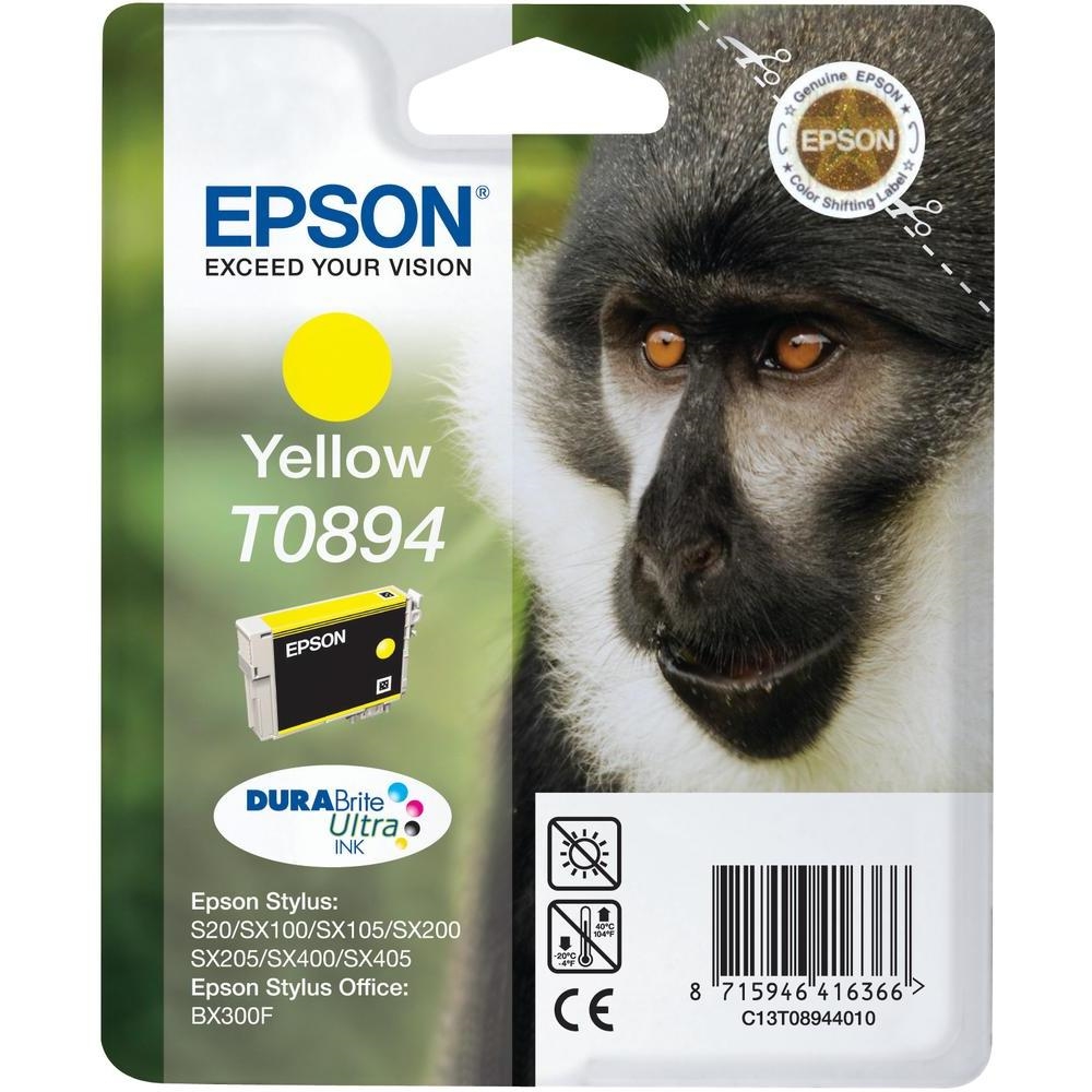 Epson T0894 Yellow Ink Cartridge - Retail Pack (untagged)