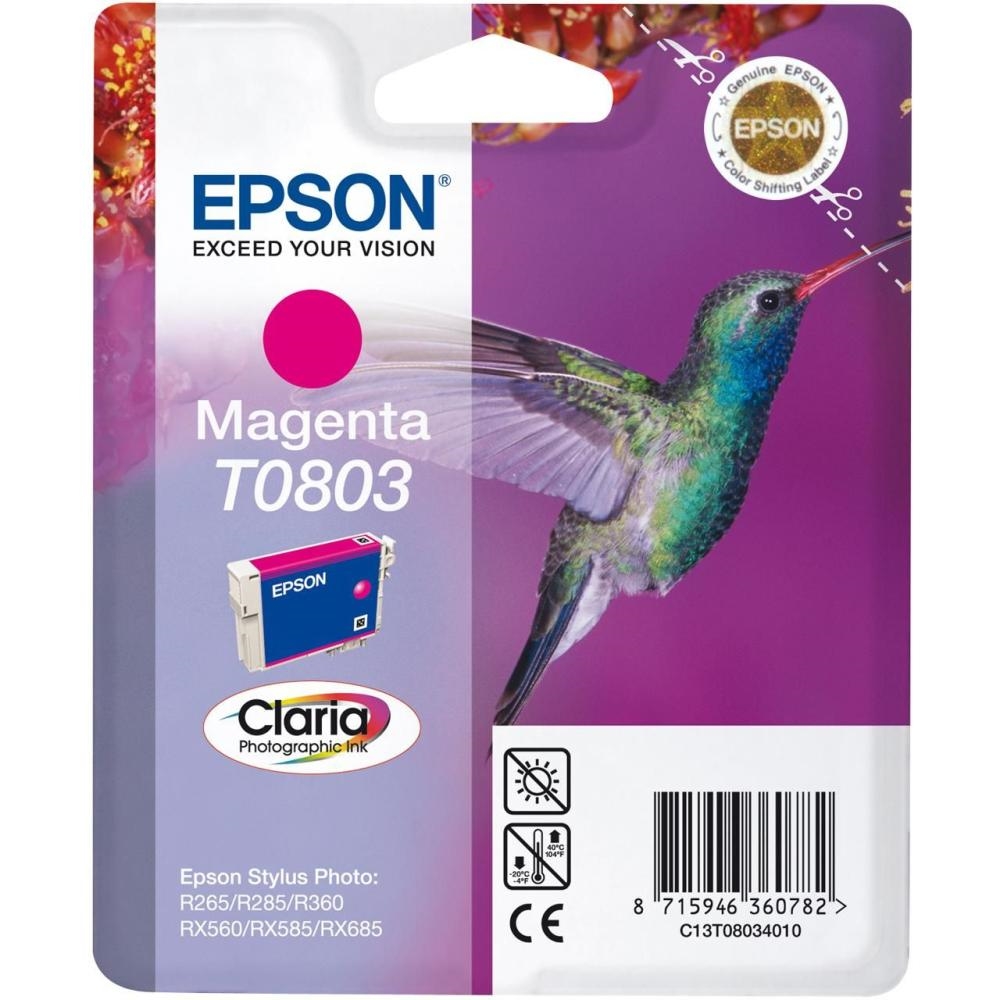 Epson T0803 Magenta Ink Cartridge - Retail Pack (untagged)