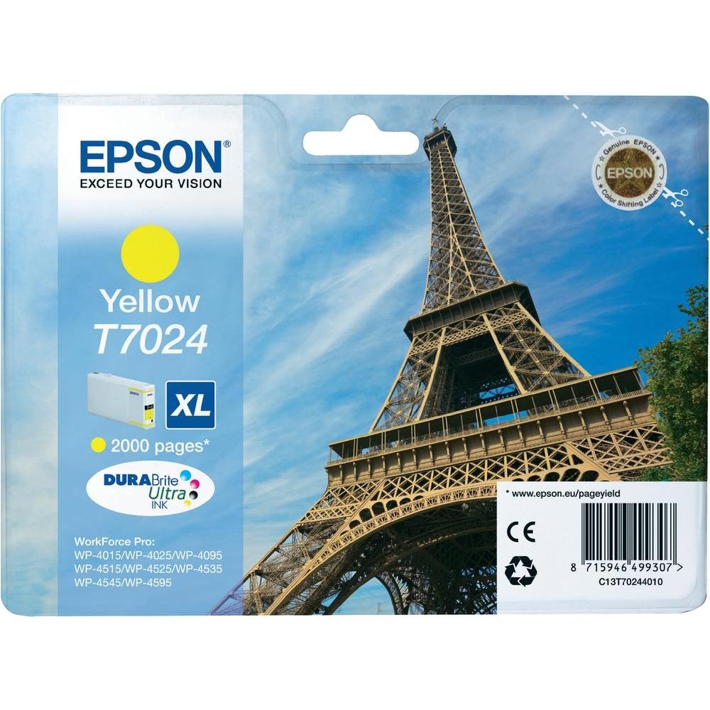 Epson WP4000/4500 Series Ink Cartridge XL Yellow 2k