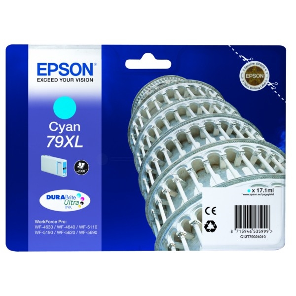Epson Singlepack Cyan 79XL DURABrite Ultra Ink