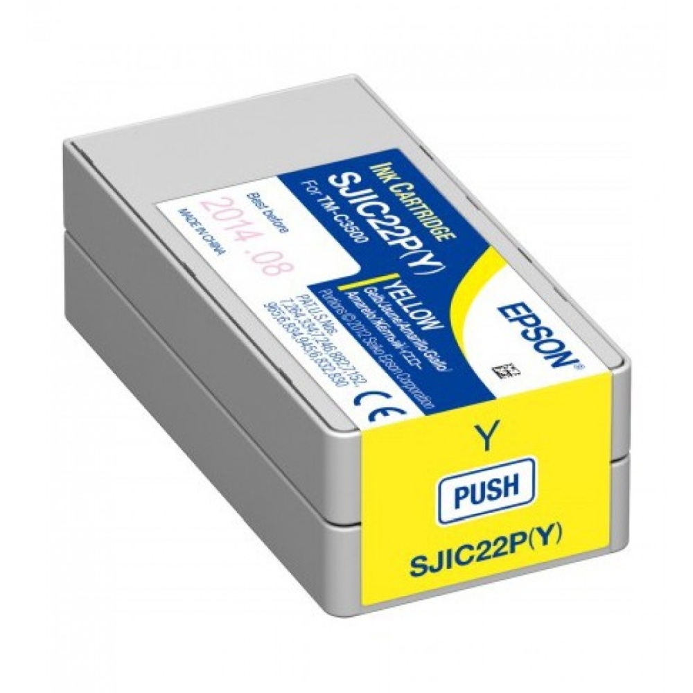 Epson SJIC22P(Y): Ink cartridge for ColorWorks C3500 (yellow)