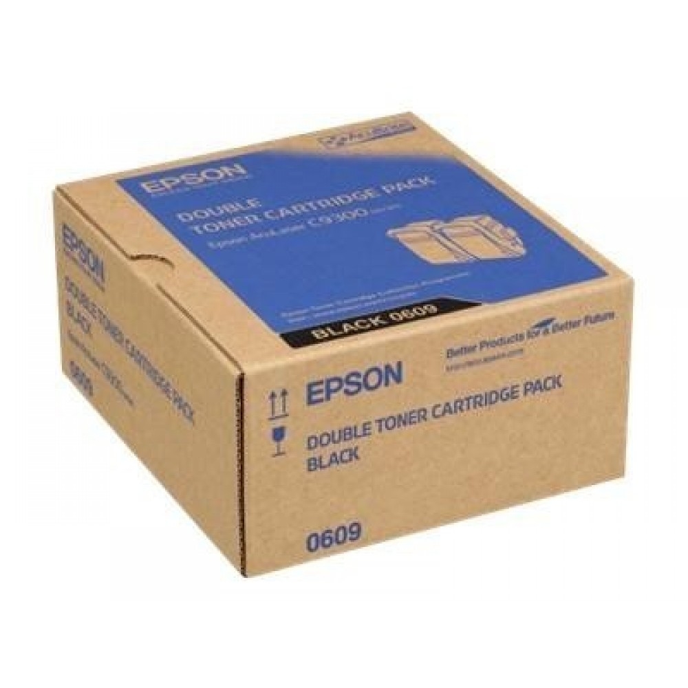 Epson AL-C9300N Double Pack Toner Cartridge Black, 6.5k x2