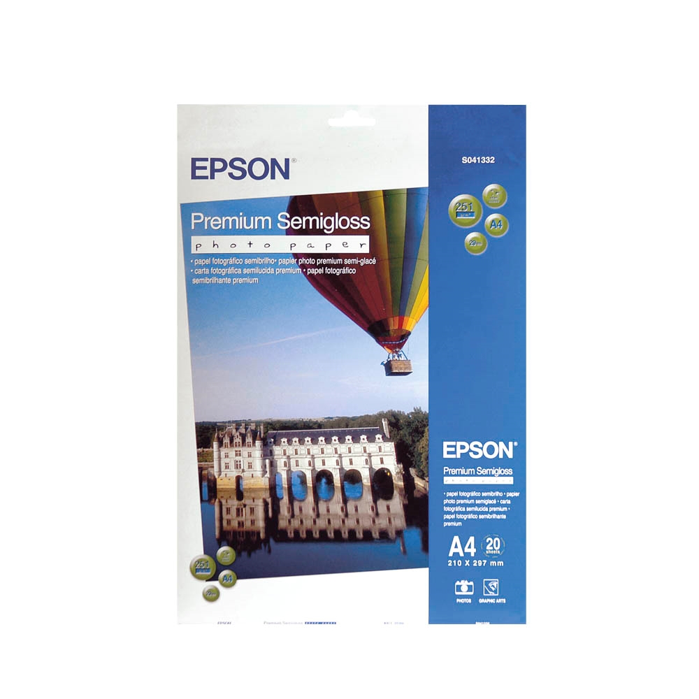 Epson Premium Semigloss Photo Paper, DIN A4, 251g/m2, 20 Blatt