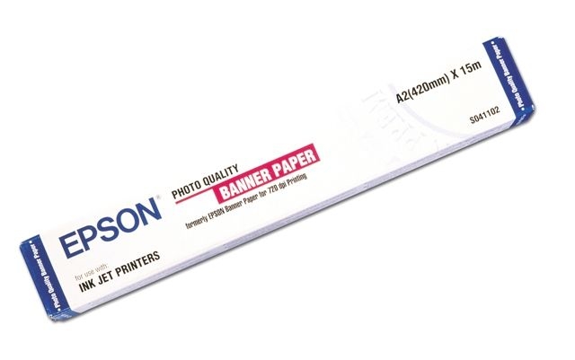 Epson Photo Quality Ink Jet Paper Banner, 41 cm x 15 m, 105g/m2