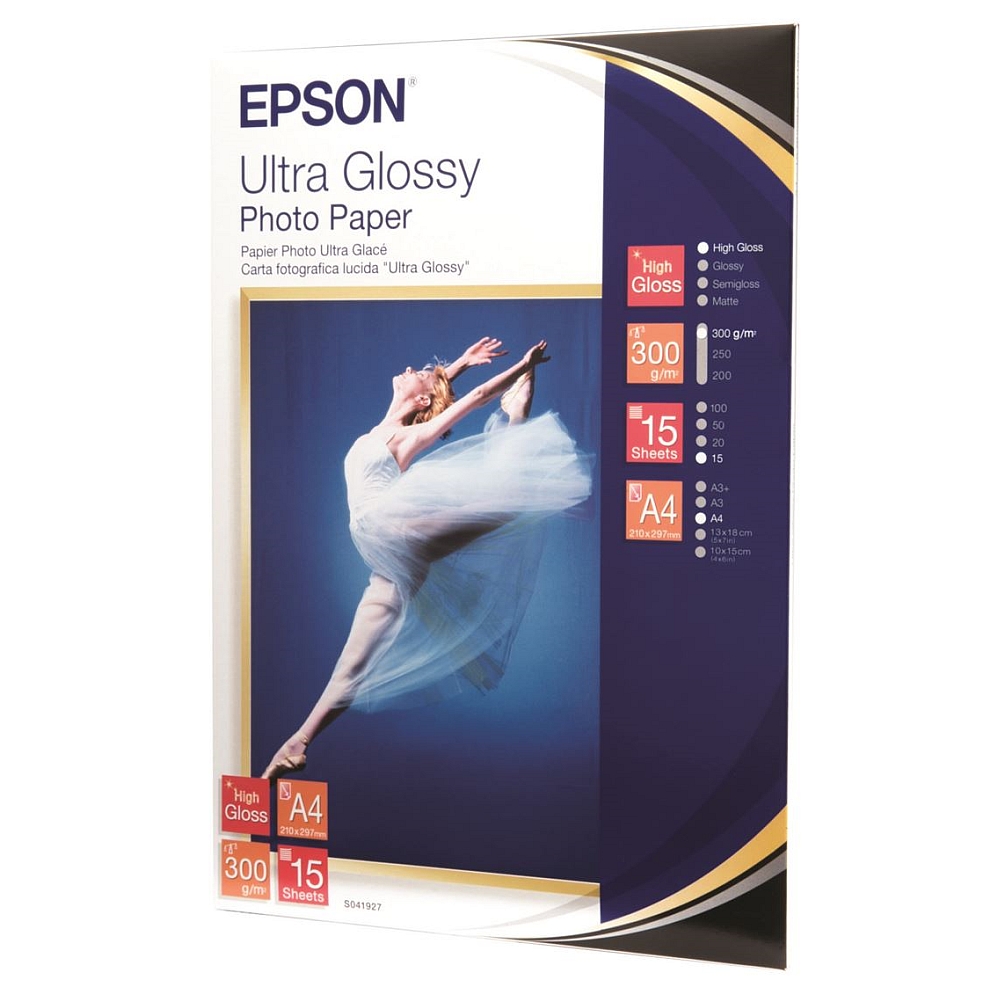 Epson Ultra Glossy Photo Paper, DIN A4, 300g/m2, 15 Blatt