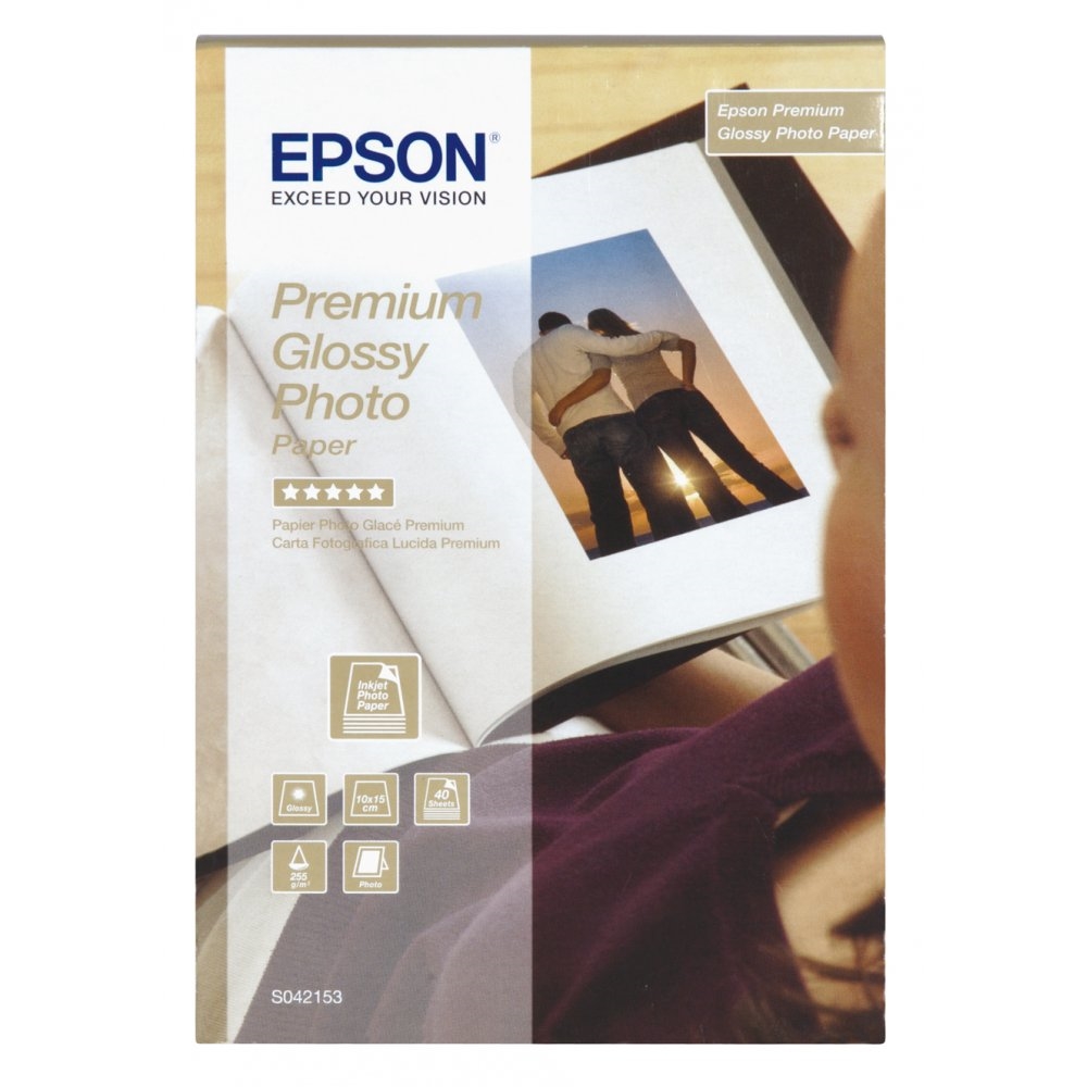 Epson Premium Glossy Photo Paper, 100 x 150 mm, 255g/m2, 40 Blatt