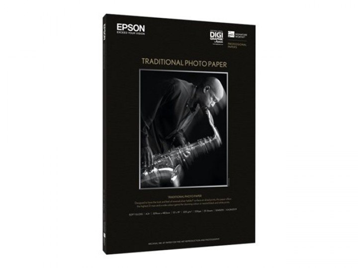 Epson Traditional Photo Paper, DIN A3+, 330g/m2, 25 Sheets