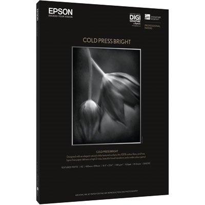 Epson Cold Press Bright, A3+, 25 Sheets