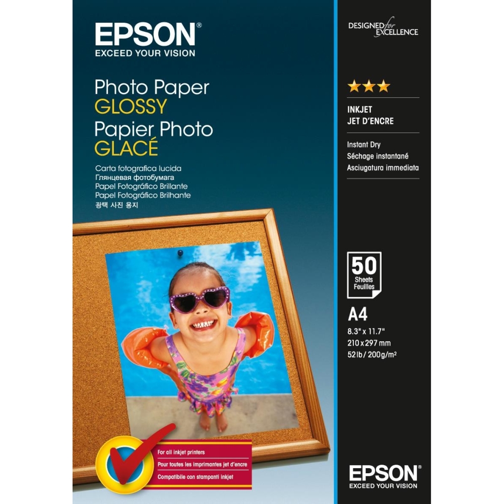 Epson Photo Paper Glossy, A4, 200g/m2, 50 sheets