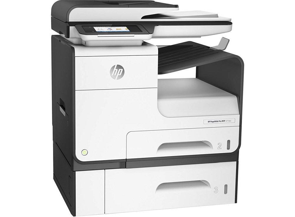 HP PageWide Pro MFP 477dwt Printer and tray