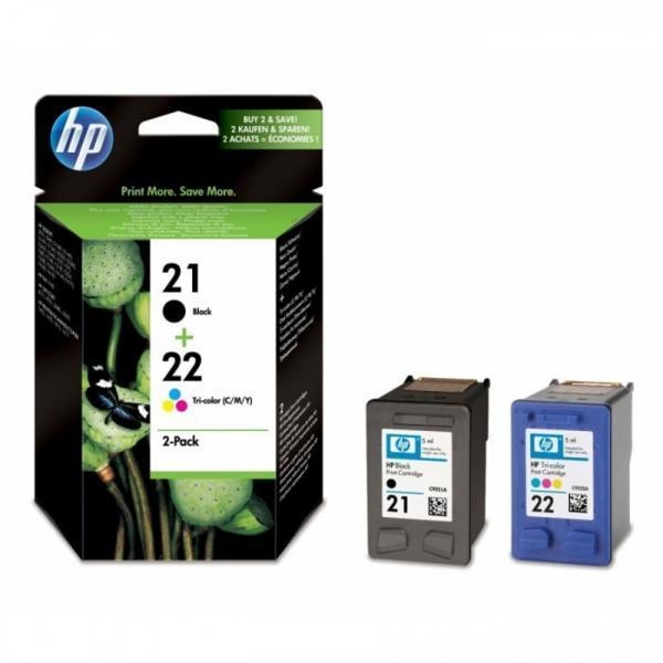 HP 21/22 Combo-pack Inkjet Print Cartridges