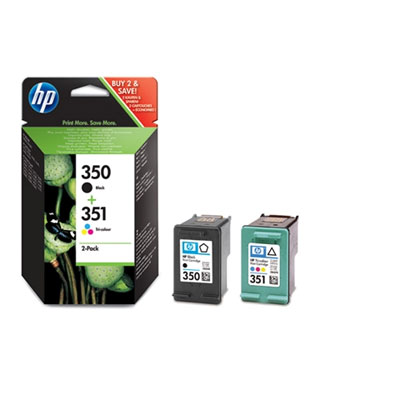 HP 350/351 Combo-pack Inkjet Print Cartridges