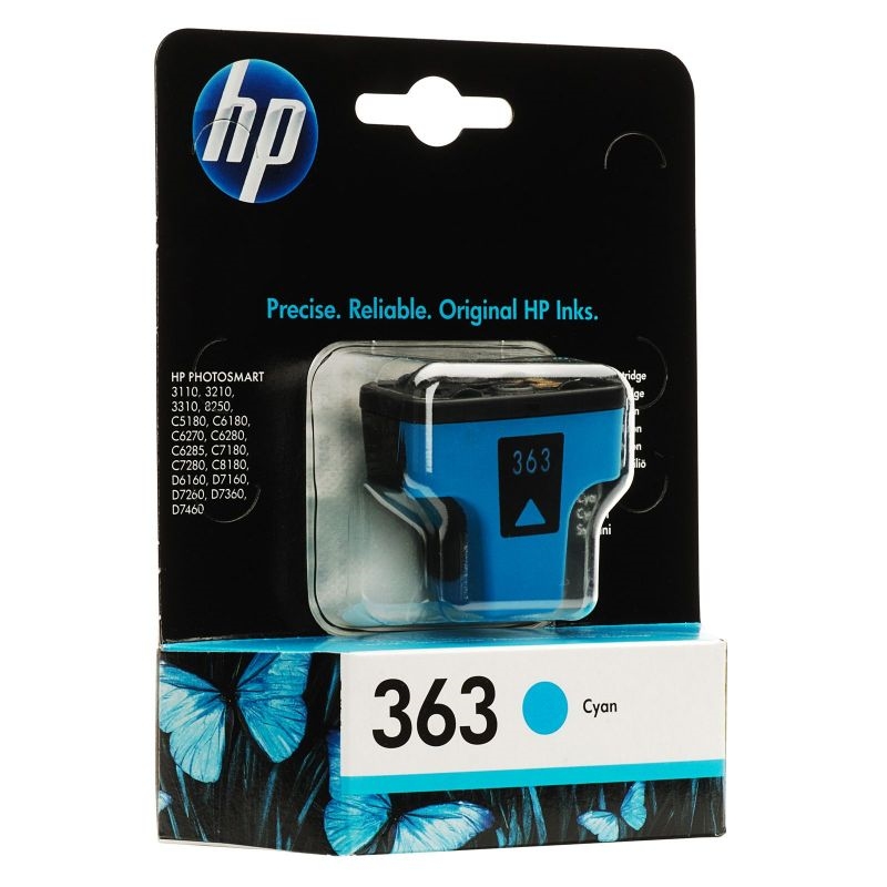HP 363 Cyan Ink Cartridge