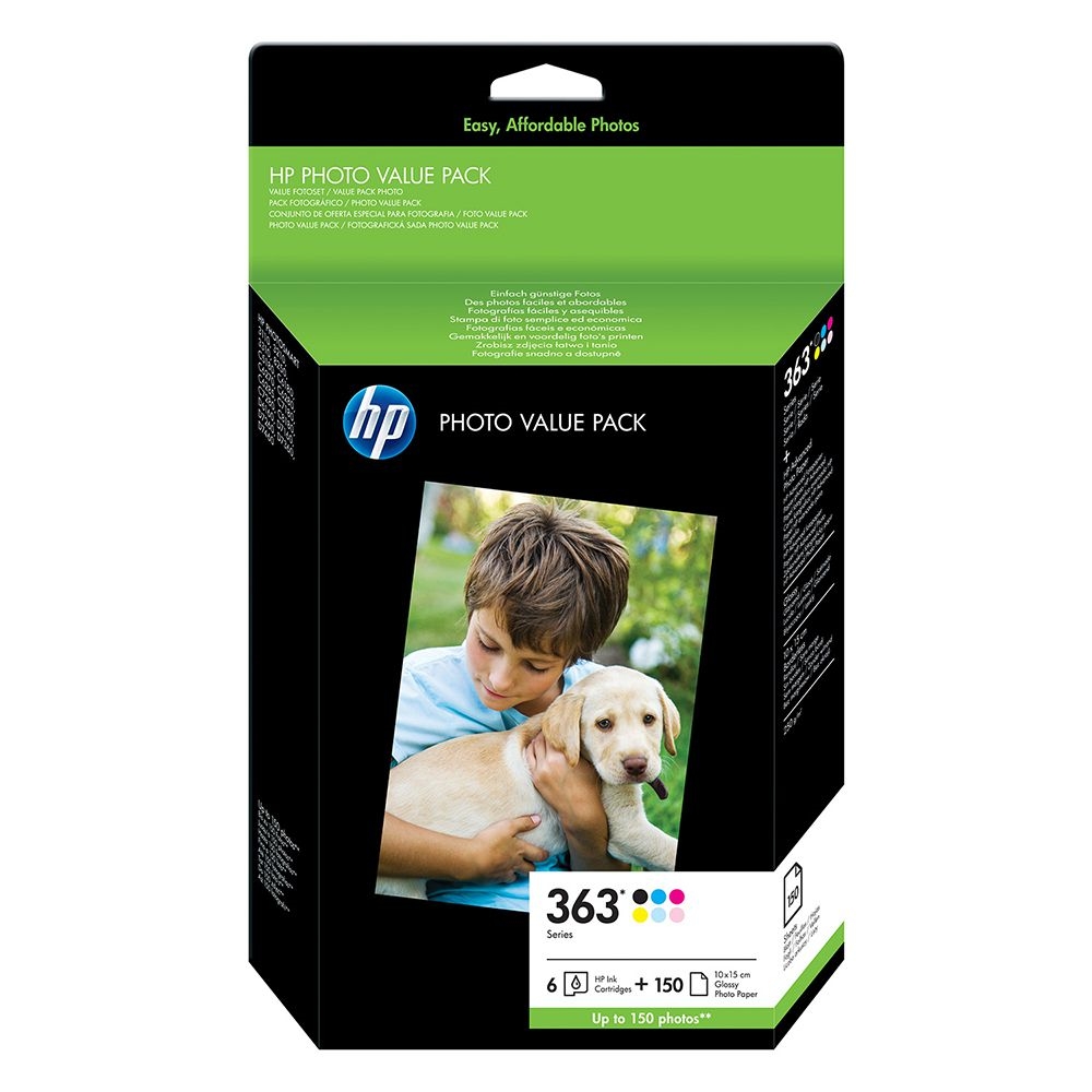 HP 363 Series Photo Value Pack-150 sht/10 x 15 cm