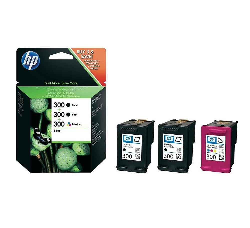 HP 300 Ink Cartridge 3-Pack
