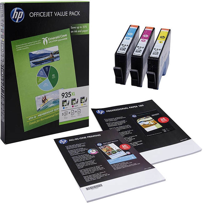 HP 935XL Office Value Pack-75 sht/A4/210 x 297 mm