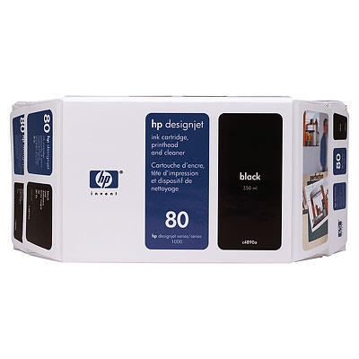 HP 80 350-ml Black Ink Cartridge