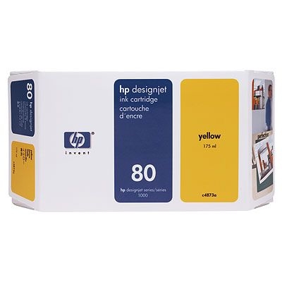 HP 80 175-ml Yellow Ink Cartridge