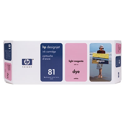 HP 81 680-ml Light Magenta Dye Ink Cartridge