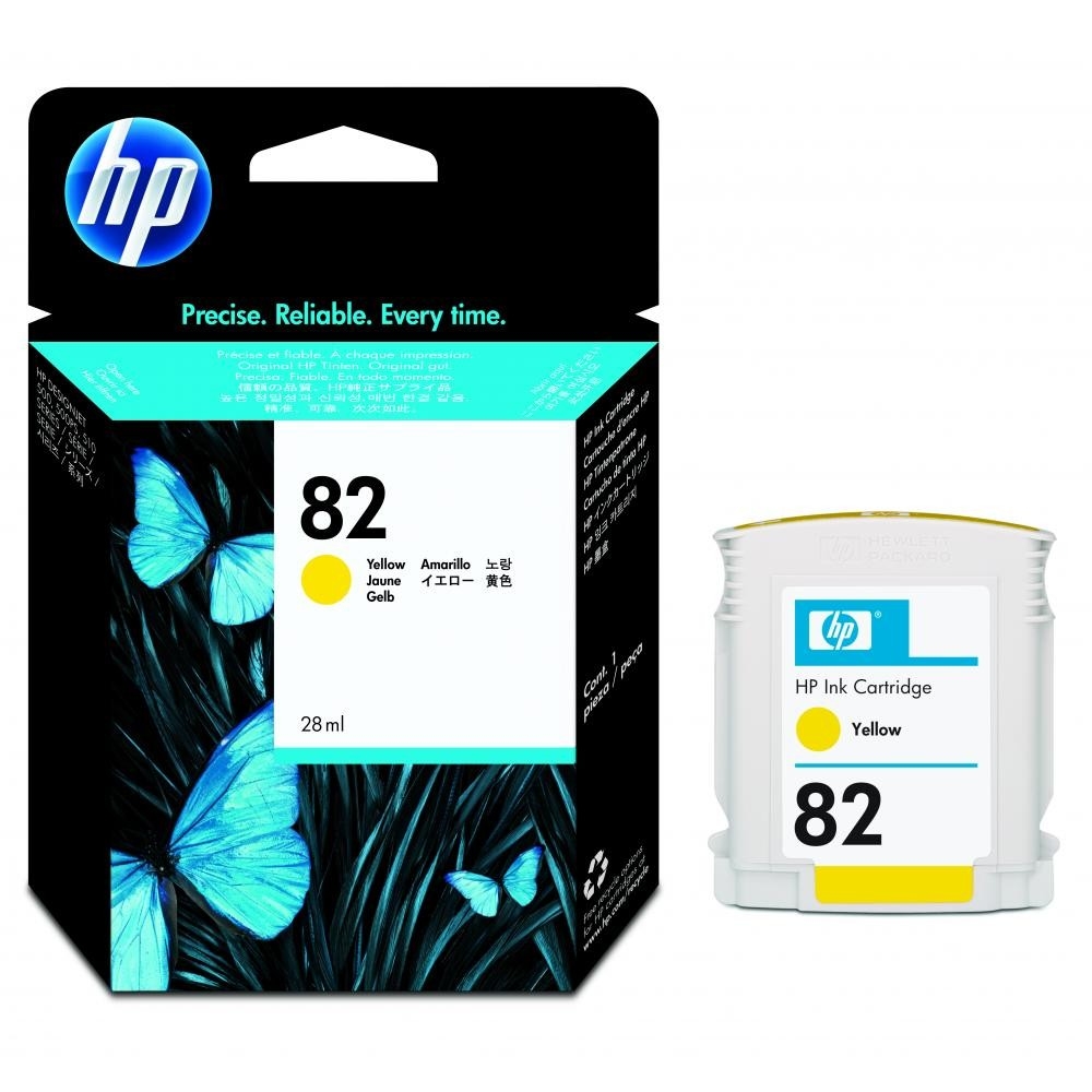 HP 82 28-ml Yellow Ink Cartridge