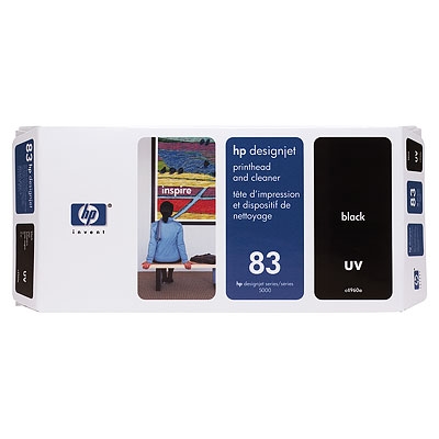 HP 83 Black UV Printhead and Printhead Cleaner