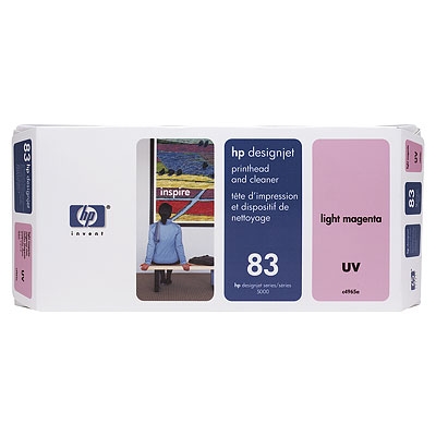 HP 83 Light Magenta UV Printhead and Printhead Cleaner