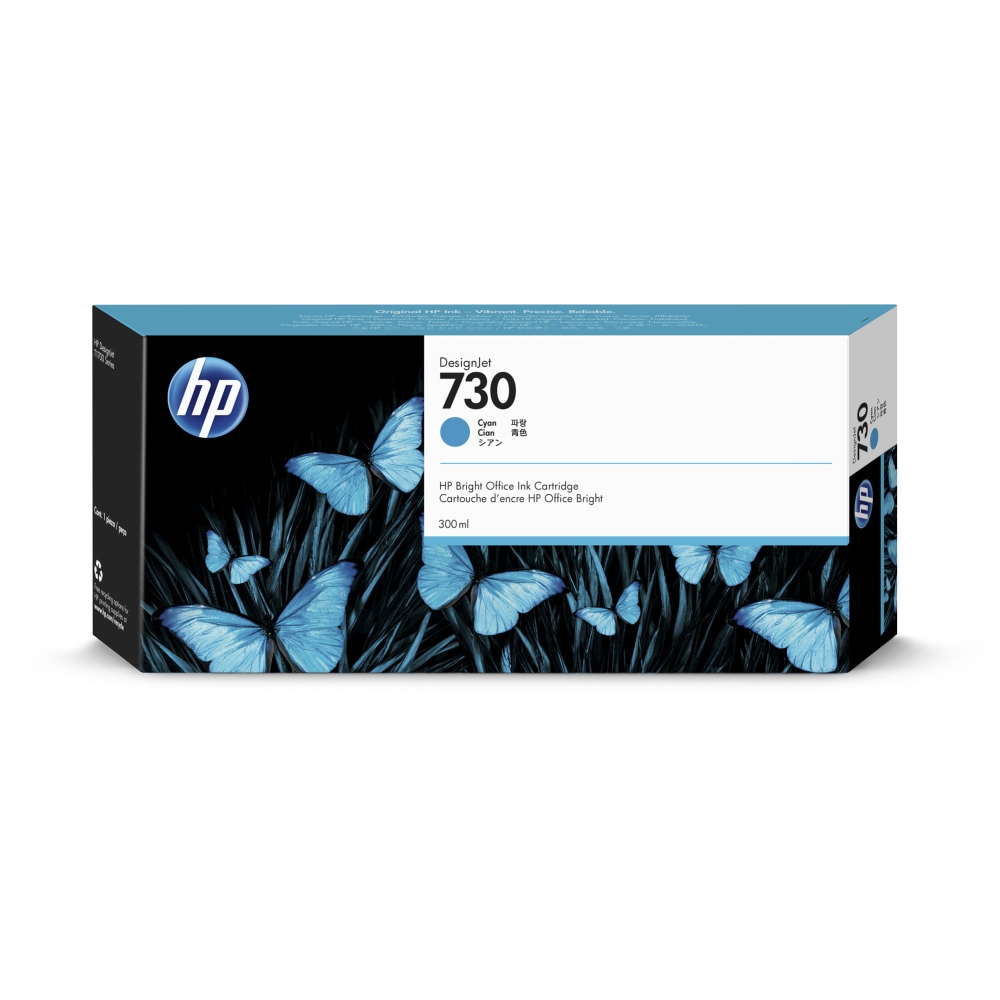 HP 730 300-ml Cyan Ink Cartridge