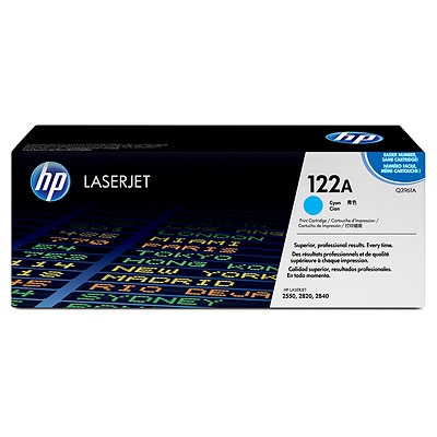 HP 122A Cyan LaserJet Toner Cartridge