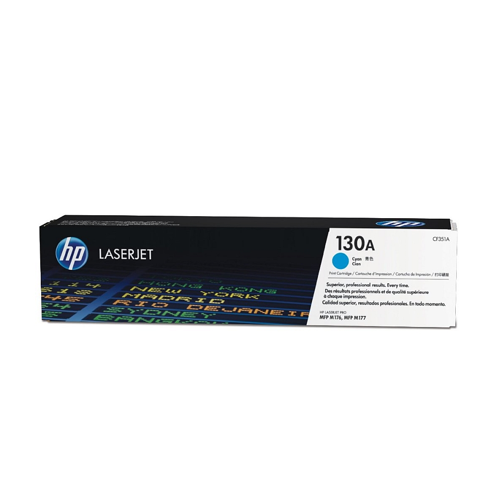 HP 130A Cyan LaserJet Toner Cartridge (CF351A)