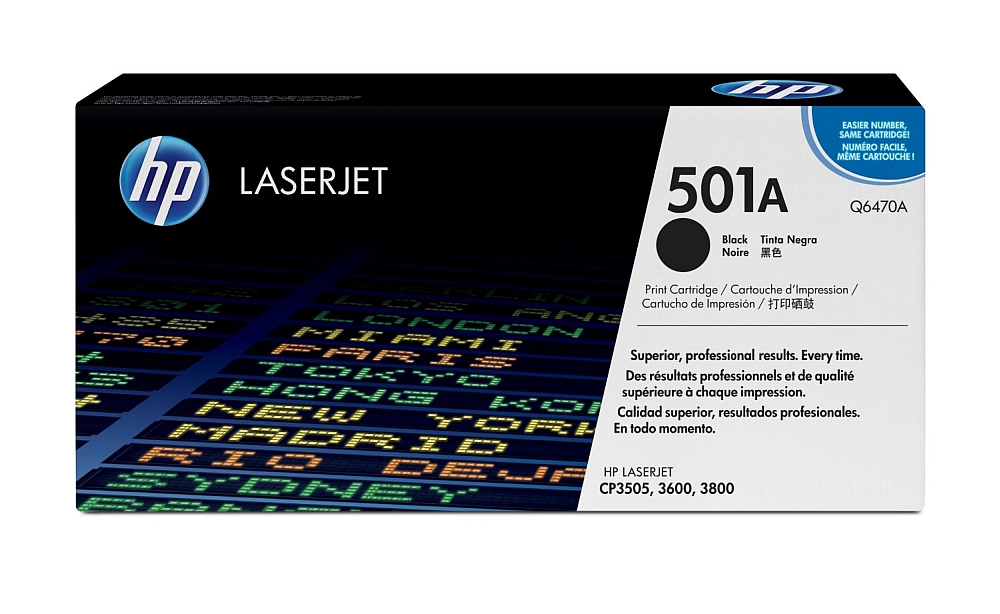 HP 501A Black LaserJet Toner Cartridge