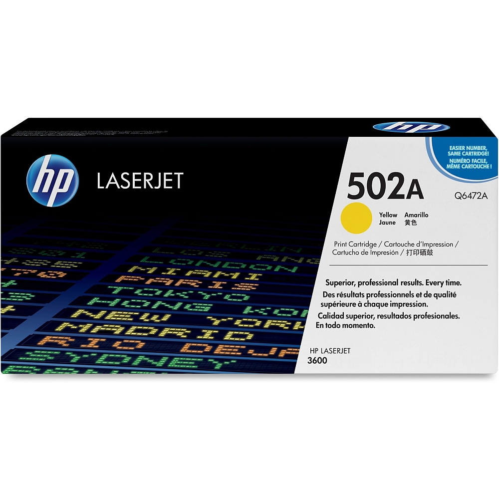 HP 502A Yellow LaserJet Toner Cartridge