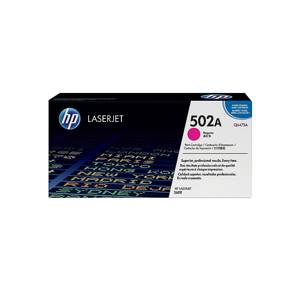 HP 502A Magenta LaserJet Toner Cartridge