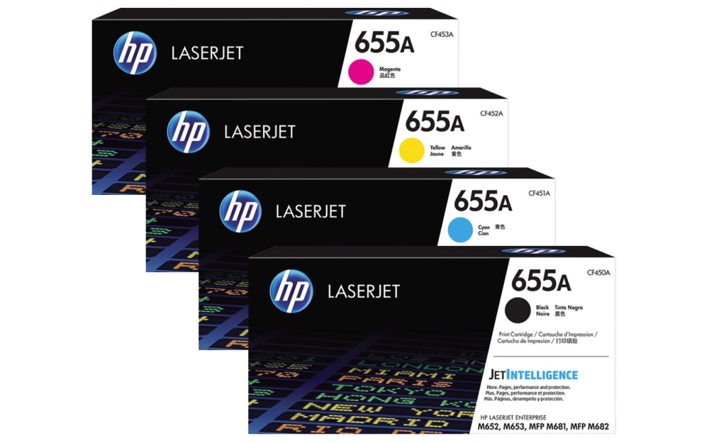 HP 655A Cyan Original LaserJet Toner Cartridge (CF451A)