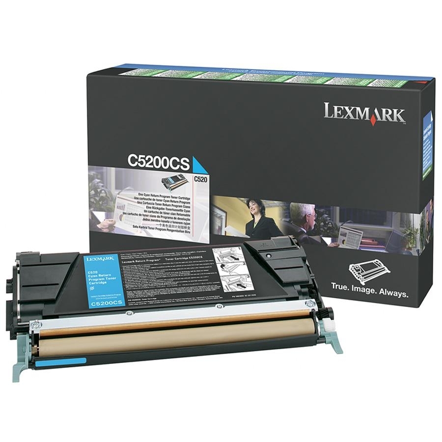 Lexmark C520, C530 Cyan Return Programme Toner Cartridge (1.5K)