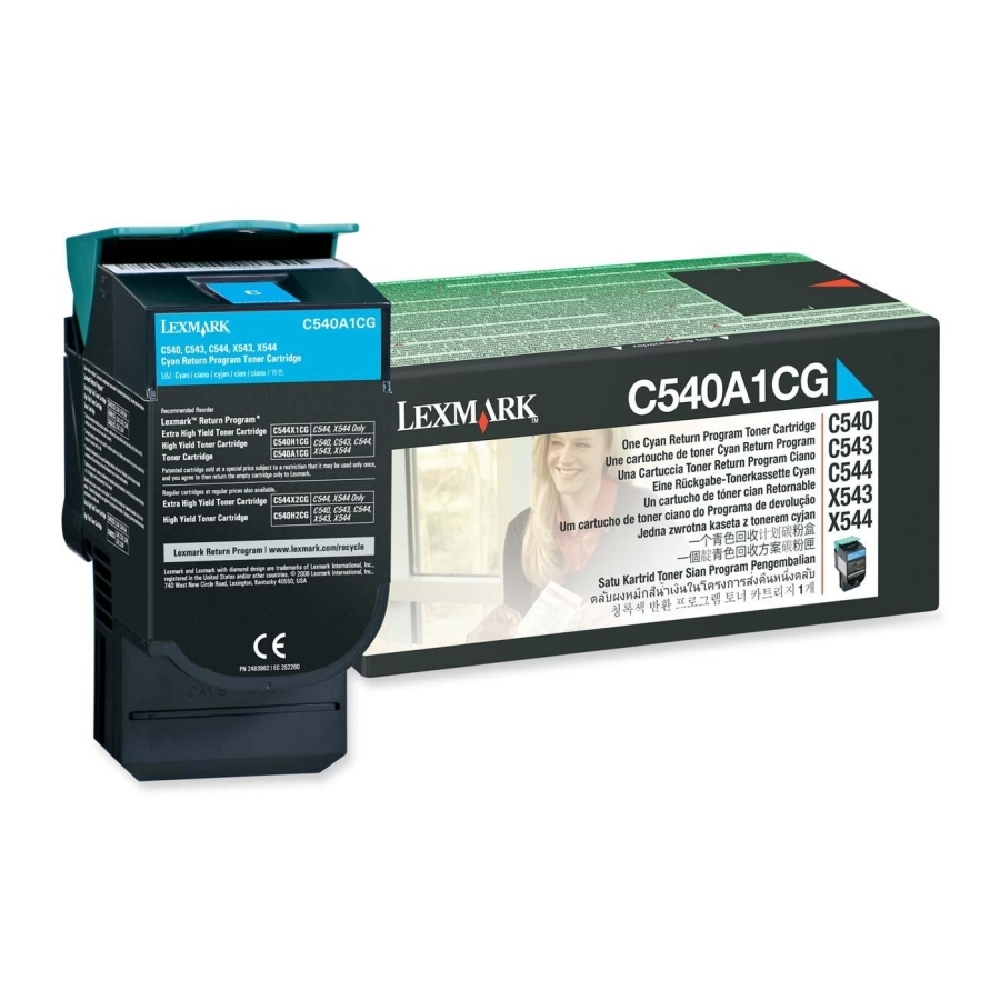 Lexmark C54x, X54x Cyan Return Programme Toner Cartridge (1K)