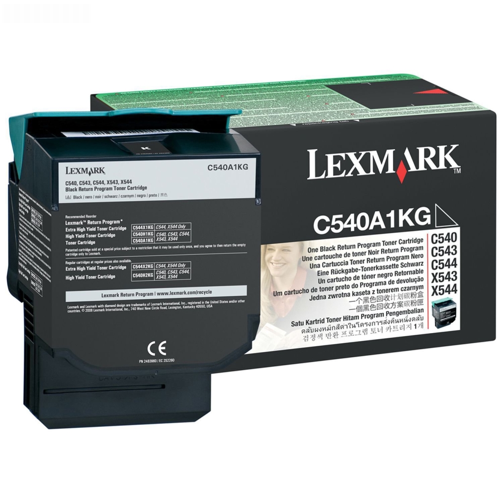 Lexmark C54x, X54x Black Return Programme Toner Cartridge (1K)