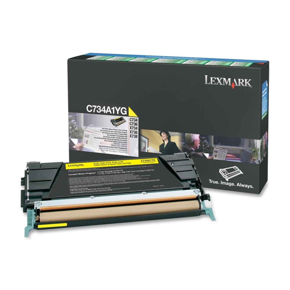 Lexmark C734, C736, X734, X736, X738 Yellow Return Programme Toner Cartridge (6K)