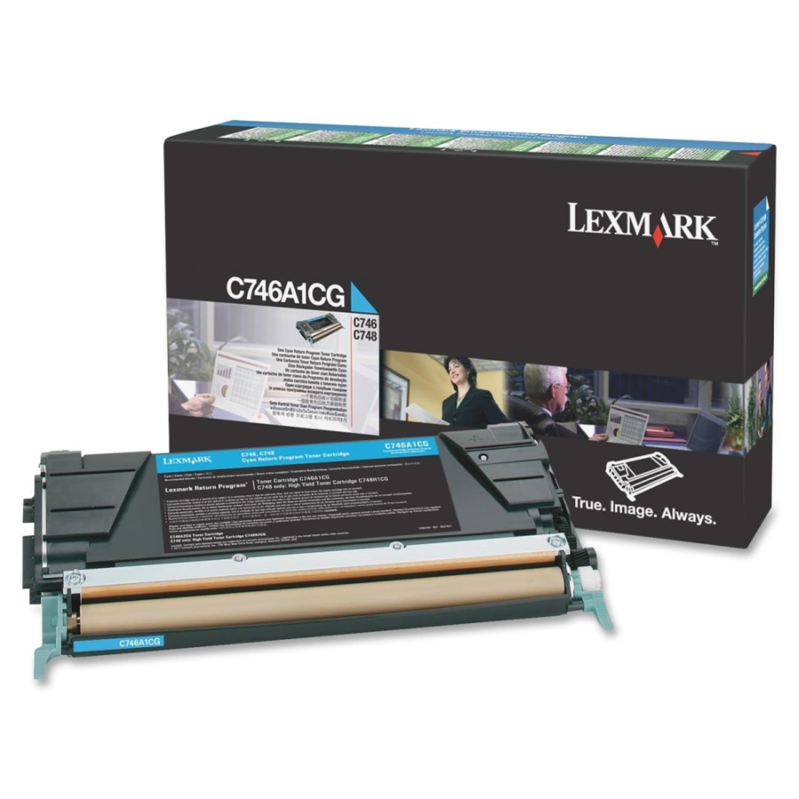 Lexmark C746, C748 Cyan Return Program Toner Cartridge