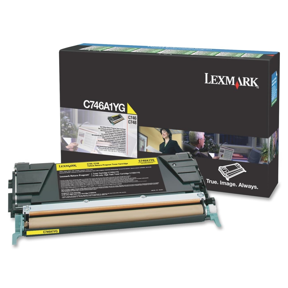 Lexmark C746, C748 Yellow Return Program Toner Cartridge